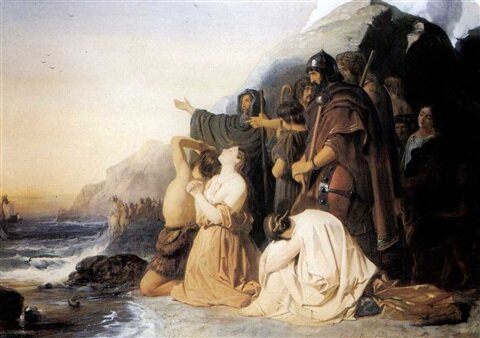 Roman legions were withdrawn from Britain