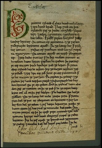 The Anglo Saxon Chronicle