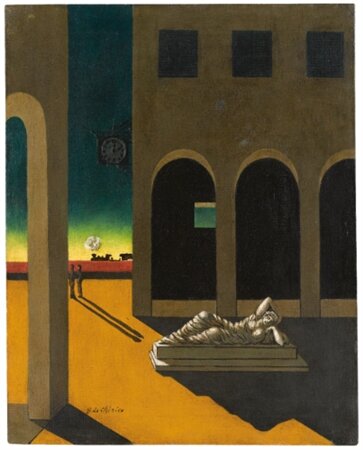 GIORGIO DE CHIRICO - Piazza d'Italia, malinconia autunnale