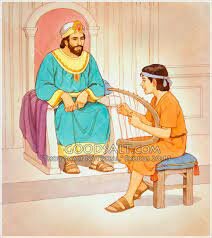 King Saul Fires David From Playing The Harp