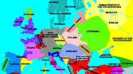 Timeline: Obdobje renesanse, humanizma in absolutizma v Evropi