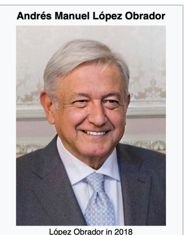 2018 - AMLO en le poder.