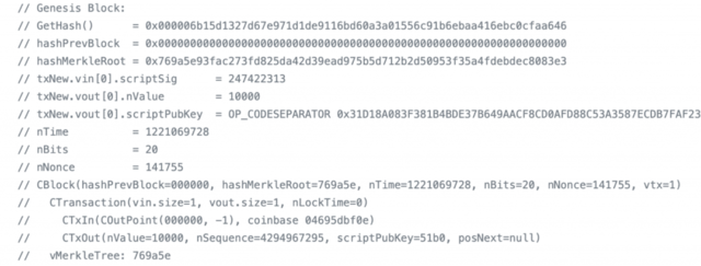 El bloque génesis, en pruebas