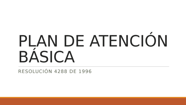 Resolucion 4288 / 1996