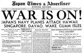 December 8, 1941 - america declared war on japan