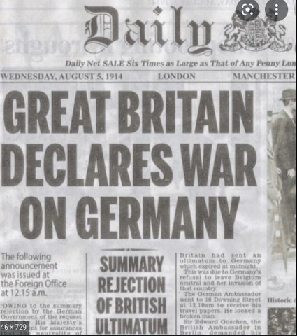 France and England declare war on Germany