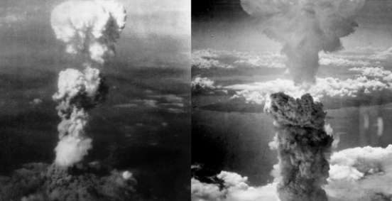 The atomic bomb is dropped on Nagasaki
