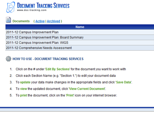 CIP due in Document Tracker online template