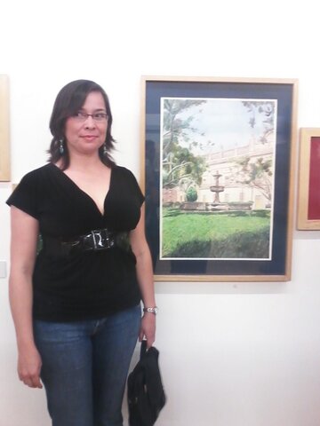 Presentación de trabajos en exposición