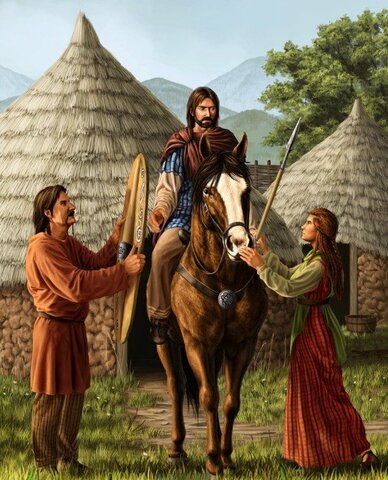 Las personas venidas del este, los celtas, se instalan en Europa Occidental.