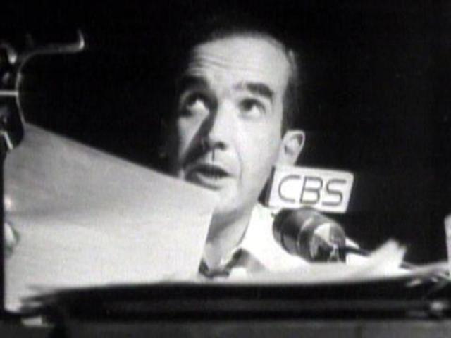 1938: Edward R. Murrow goes to work for CBS.