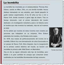 Nacimiento de Thomas Alva Edison. (Añade 2-3 inventos en el texto).