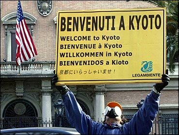 The Kyoto Protocol was negotiated in Kyoto, Japan in December. Countries that ratify this protocol commit to reduce their emissions of carbon dioxide