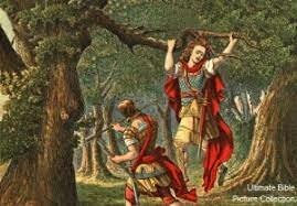 David comes back from fleeing from absolem