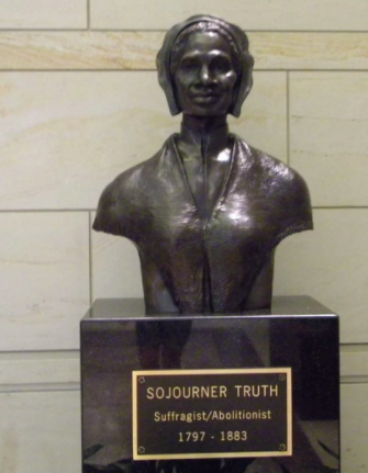 Sojourner Truth delivers her “Ain’t I a Woman” speech