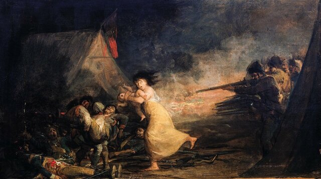 Inici de guerra(Pintura de Goya)