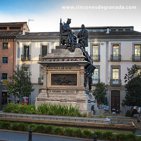 El monumento a Isabel la Católica - Benlliure (ESP) Granada