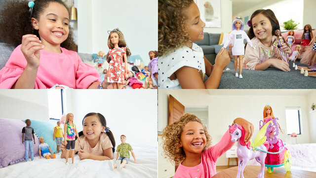 Quand j'étais petite j'aimais jouer à la poupée avec ma cousine