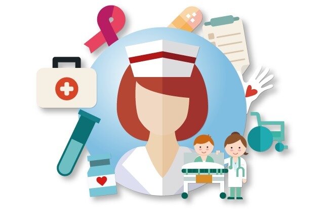 Enfermeras a cargo del modelo educativo.