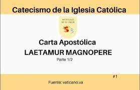 La carta apostólica LAETAMUR MAGNOPERE