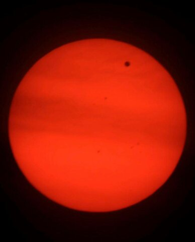 Tránsito del planeta Venus por el disco del Sol.