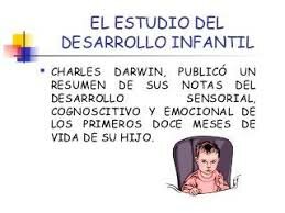 Precursor de la Psicología Infantil fue Charles Darwin,