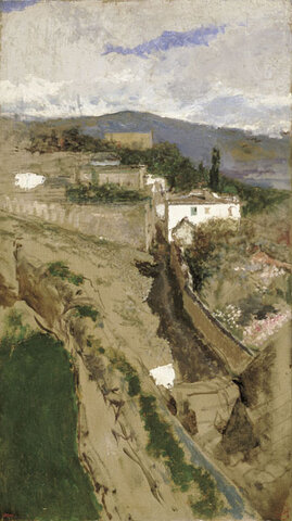 Paisaje de Granada - Fortuny (ESP) Museo nacional de art, (CAT)