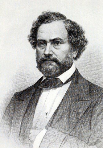 Samuel Colt invents the first revolver.