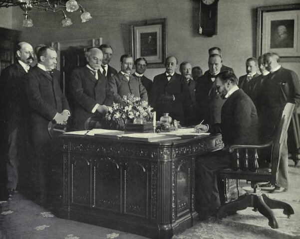 Firma de la Paz (Tratado) de París