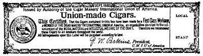 Cigar Maker's Union Founded