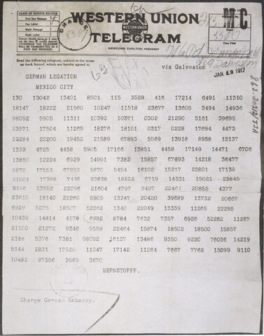 Intercepción del Telegrama Zimmermann