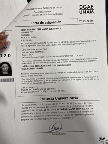 Ingreso a la UNAM