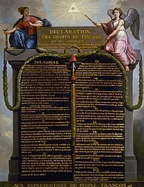 The Declaration of Rights of Man and of the Citizen was written.
