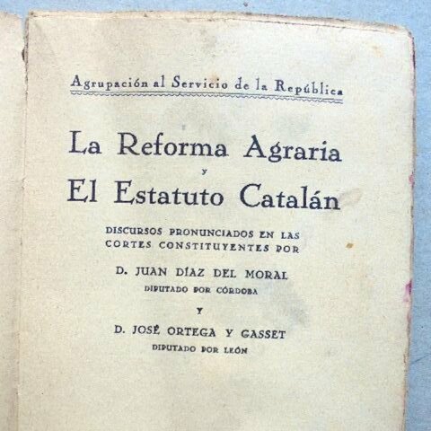 Reforma Agraria, Estatuto catalán