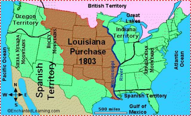 Lousiana Territory is Bought