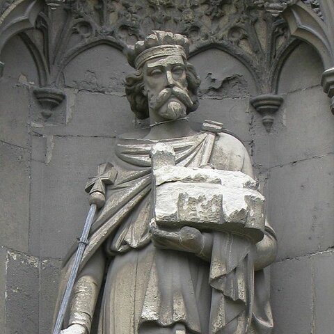 Le roi Aethelbert de Kent est baptisé