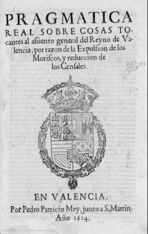 Pragmàtica reial que obligava als mudèjars d'aquest regne.