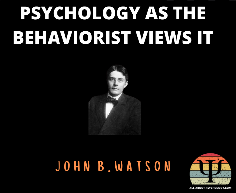 La psicología según la concibe un conductista