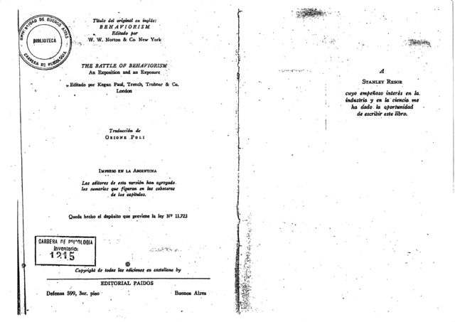 Watson psicología desde el punto de vista de un conductista