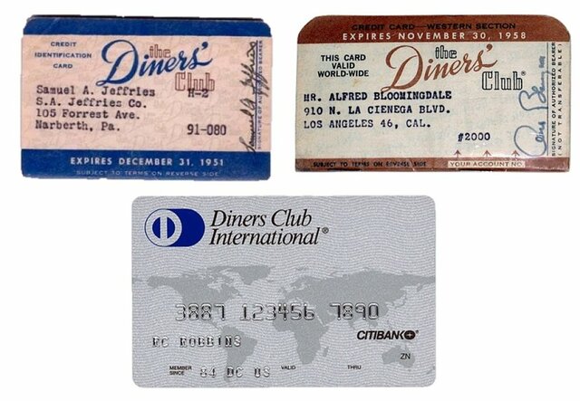 Aparecen las tarjetas de crédito