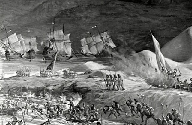 desembarco de Jean Béthencourt en Lanzarote