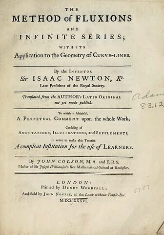 Método de las fluxiones y las series infinitas