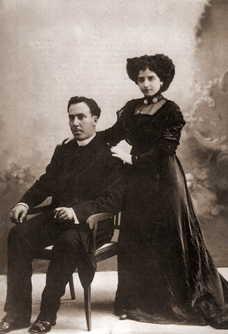 Antonio Machado y Leonor se casan