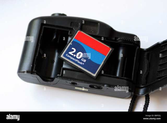 Cámara con tarjeta Compact Flash