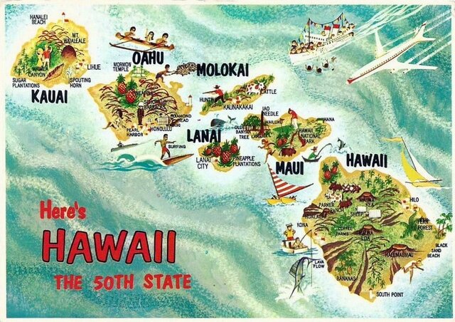 Hawaii becomes a state