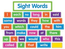 First sight words