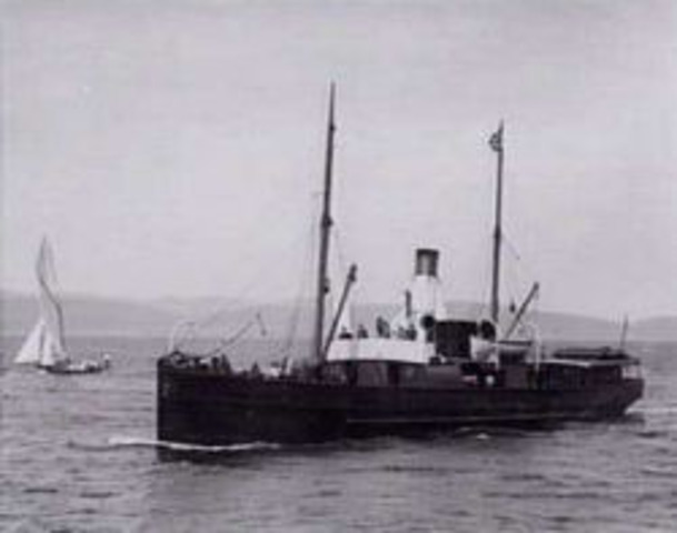 First larger, iron, scream-propelled steamship