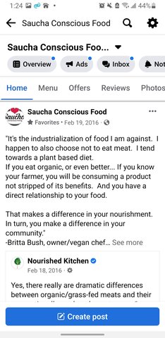Saucha Food Philosophy in Chef Britta's words