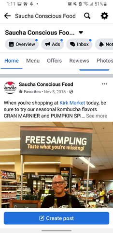 Owner Michiel Bush Kombucha Sampling