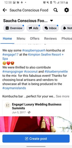 Saucha Kombucha at Engage! Luxury Wedding Business Summits